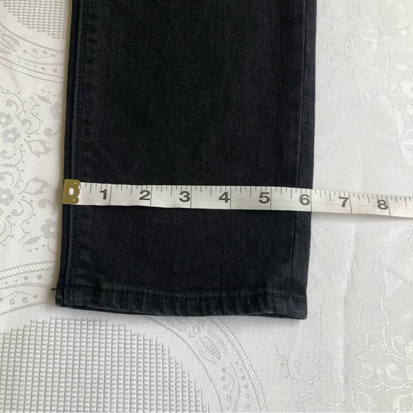 Express Jeans Black Ripped Jeans Denim Pants Women’s Size 12R Mid-Rise Leggings - Picture 11 of 16